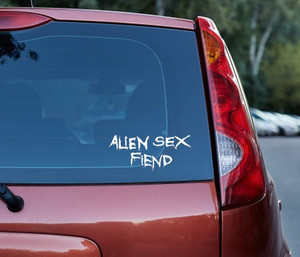 Alien Sex Fiend - Horizontal Logo 6x3" Vinyl Cut Sticker