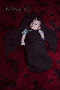 Black Bat Wings Baby Sleeping Bag 