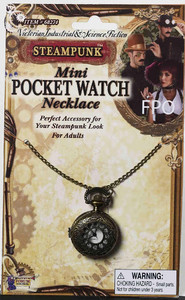 Plastic Mini Pocket Watch Necklace