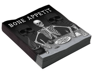 Bone Appetit Skull Party Napkins