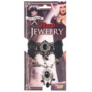Dark Royalty Black Gem Hand Jewelry