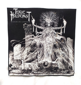 Toxic Holocaust - Conjure and Command 10x10" Test Print Backpatch
