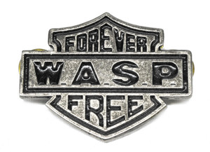 W.A.S.P. - Forever Free 2" Metal Badge