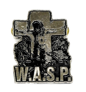 W.A.S.P. - Cross 2.5" Metal Badge