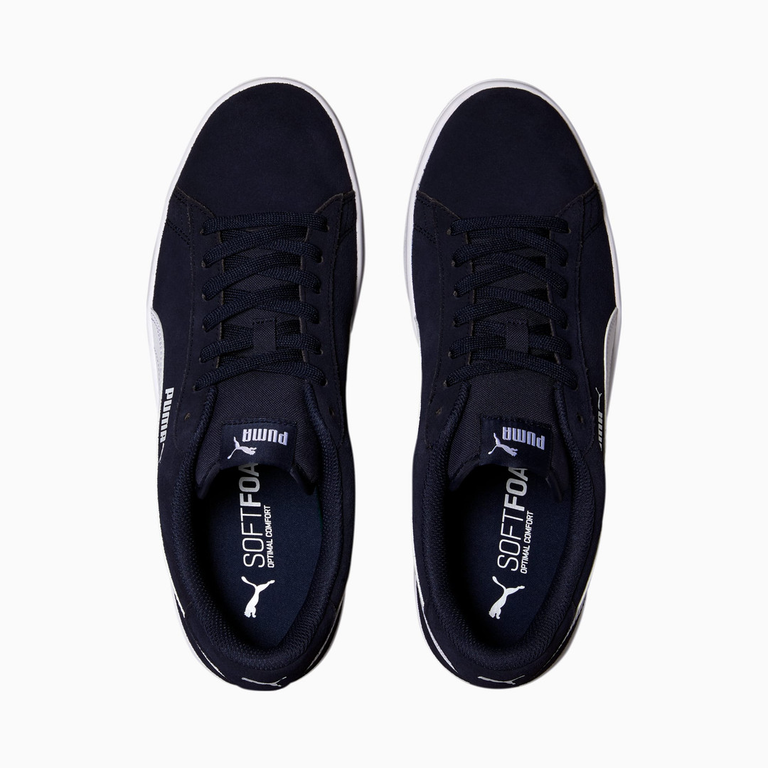 PUMA - Smash v2 Navy Blue Classic Suede Men's Sneakers - Nuclear Waste