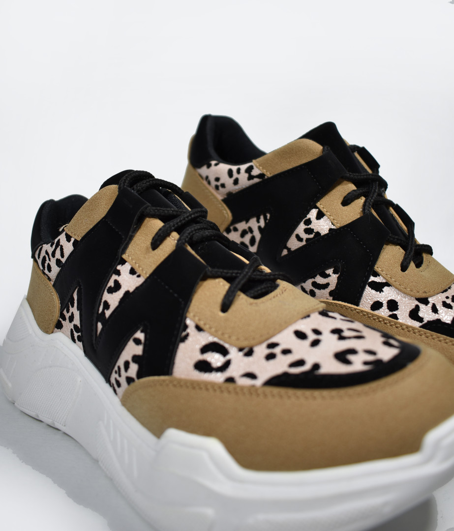 platform leopard sneakers