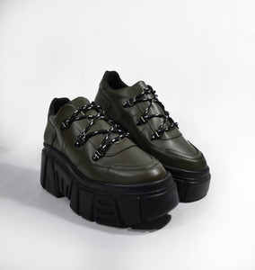 Space X Army - Deep Green Chunky Platform Sneakers