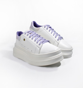 LP Tydie - White Pastel Tie Dye Platform Sneakers