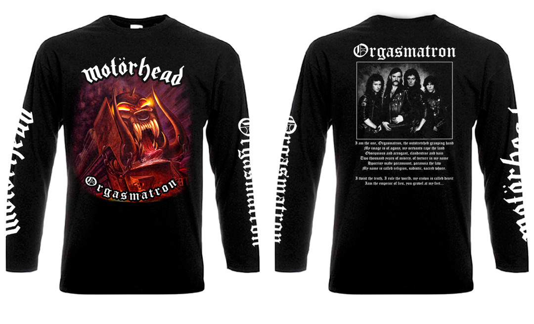 motorhead orgasmatron t shirt