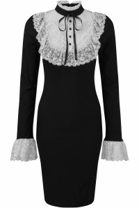 Rosemary Black Midi Dress 