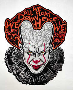 It Pennywise Movie 6x7.5" Embroidered Backpatch