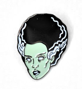 Bride of Frankenstein Zombie Metal Pin