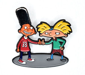 Hey Arnold And Gerald Metal Pin