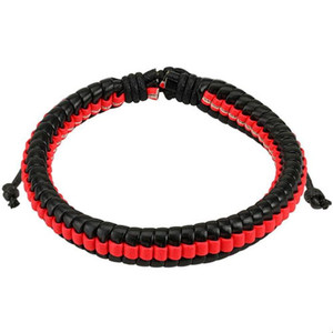 Black And Red Woven Bracelet