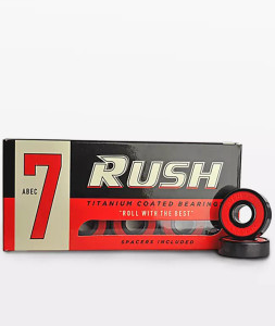 Rush Abec-7 - Titanium Coated Bearings With Spacers