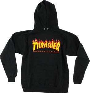 Thrasher Magazine - Flame Logo Black Hoodie