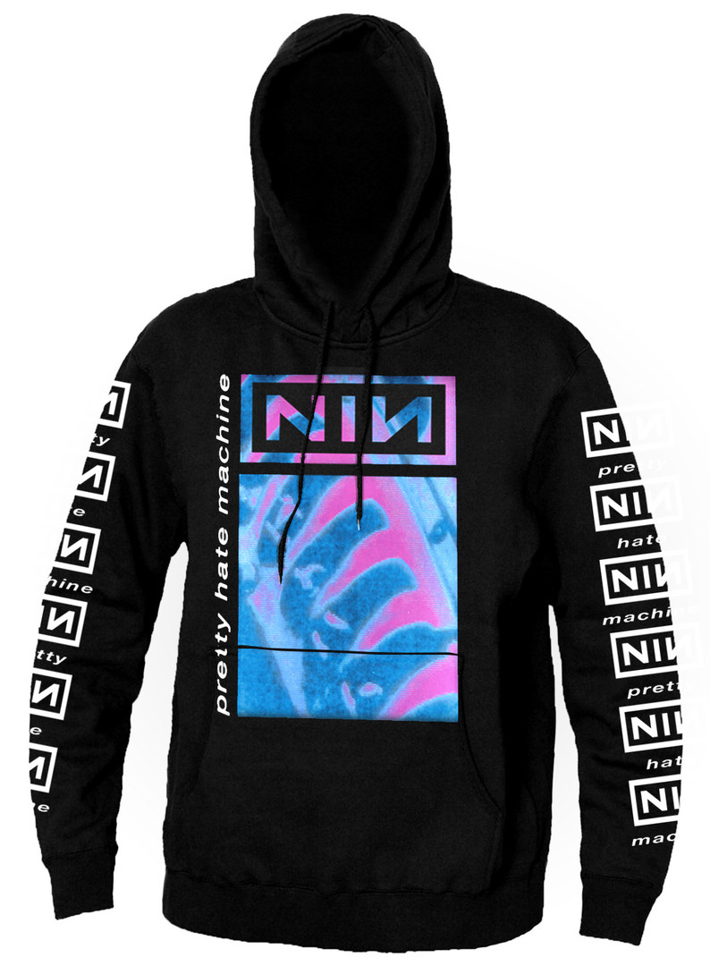 Nine Inch Nails NIN - Pretty Hate Machine Hooded Sweatshirt - Nuclear Waste
