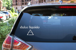 Dulce Liquido - Logo 6x3.5" Vinyl Cut Sticker