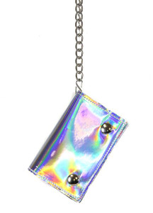 Silver Rainbow Chained Wallet