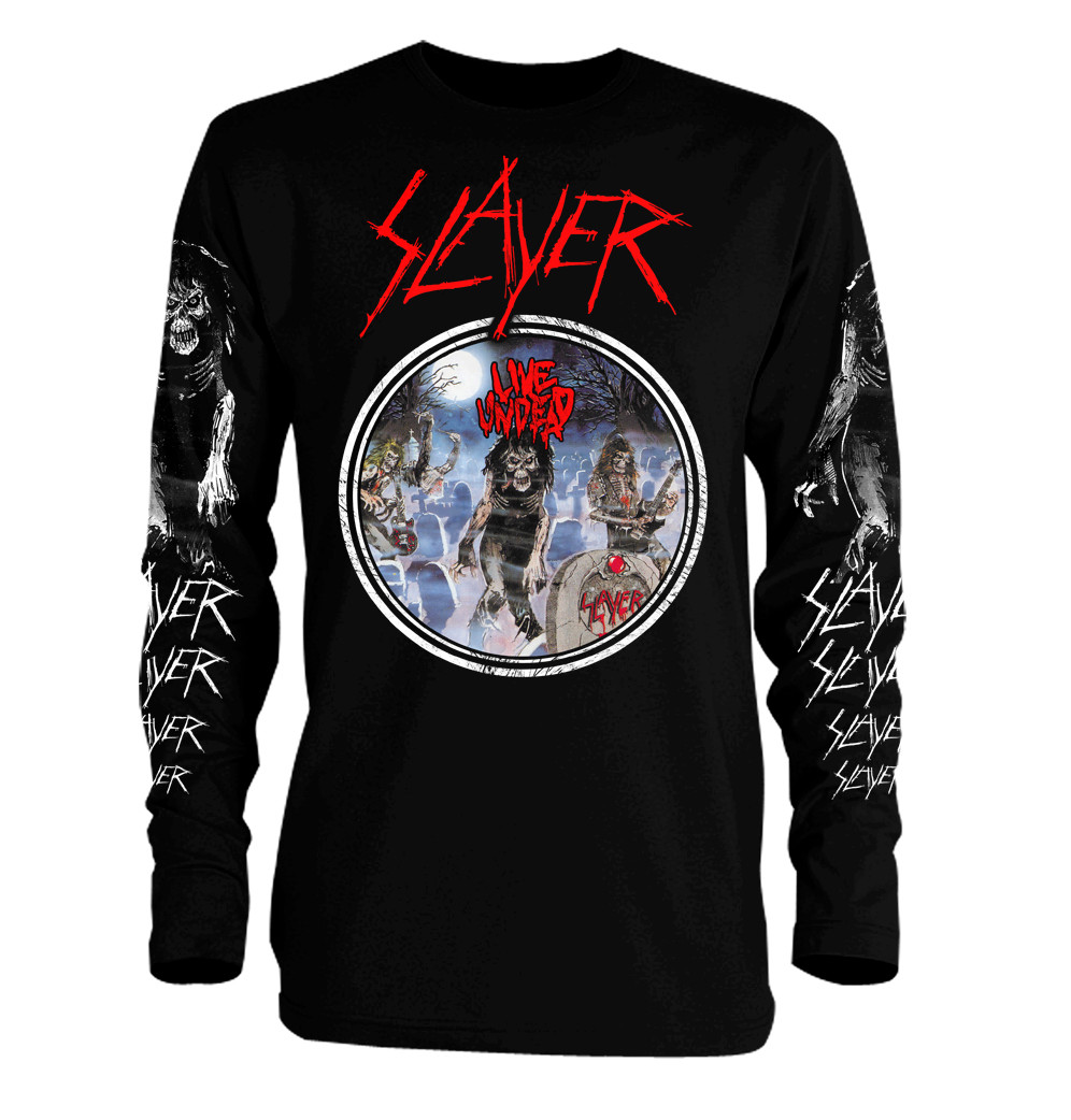 Slayer - Live Undead Long Sleeve T-Shirt - Nuclear Waste
