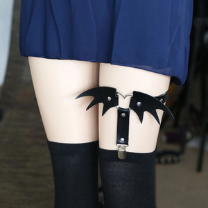 Bat Wing Leg Garter Belt