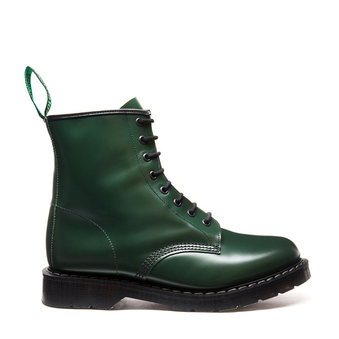 Solovair 8i Green Derby Hi-Shine Boots *Made in England