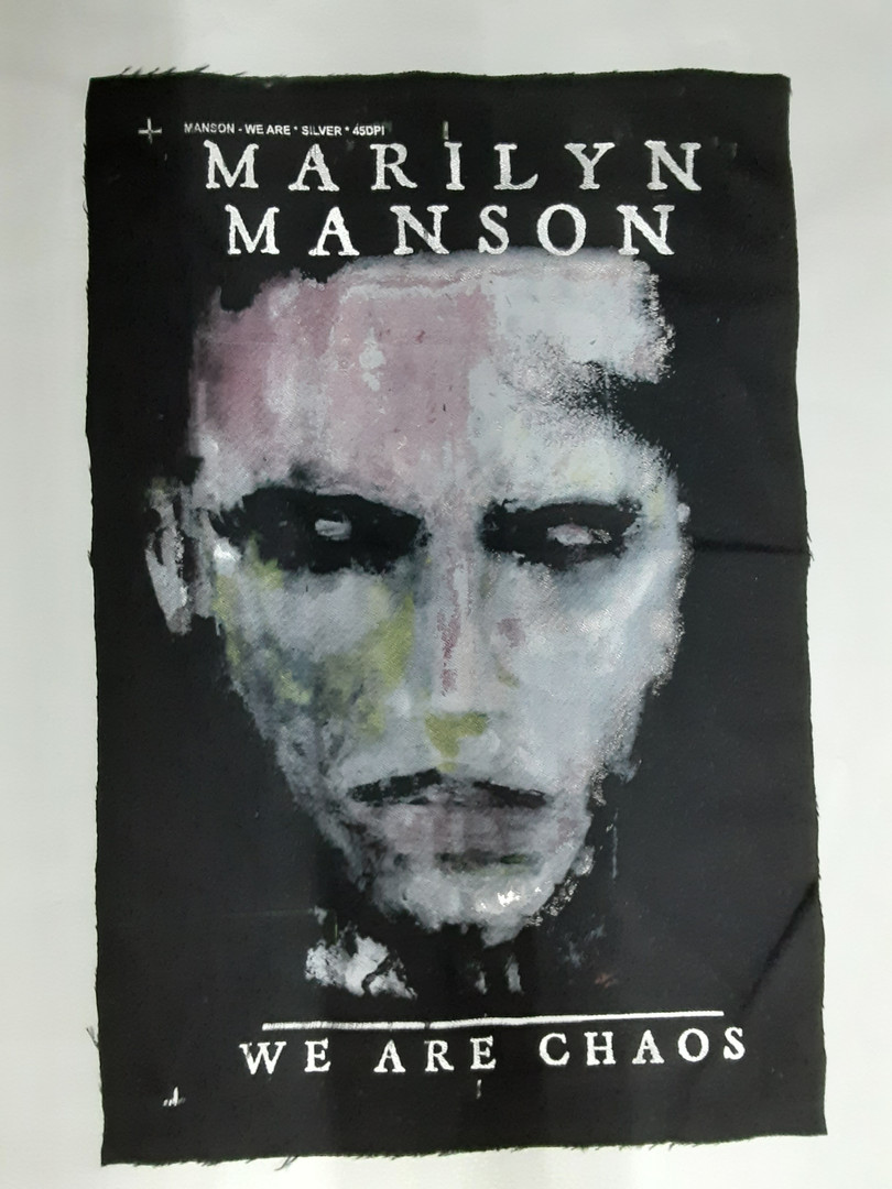 Marilyn Manson - We Are Chaos Test Print Backpatch - Nuclear