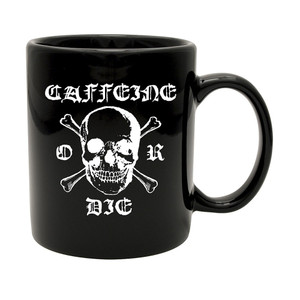 Black Ceramic Caffeine Or Die Mug