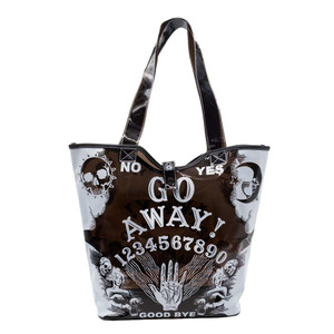 Translucent Go Away Ouija Beach Tote bag