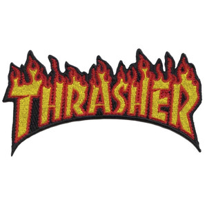 Thrasher Flame Embroidered Patch