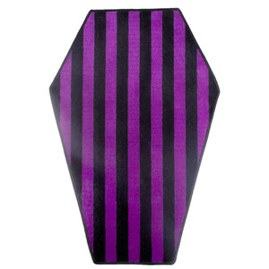 Black & Purple Coffin Rug