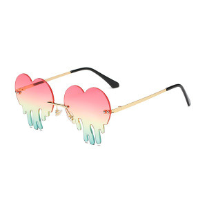 Multicolor Bloody Heart Sunglasses