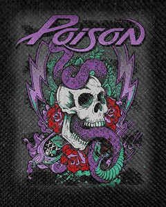 Poison - Snake & Skull 4x3" Color Patch