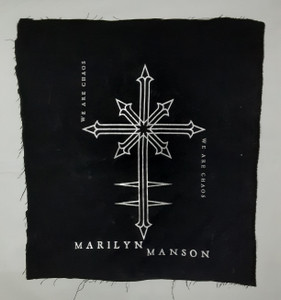 Marilyn Manson We Are Chaos Test Print Backpatch
