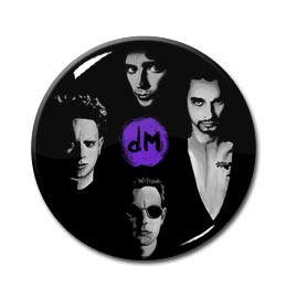 Depeche Mode - Purple Logo 1" Pin