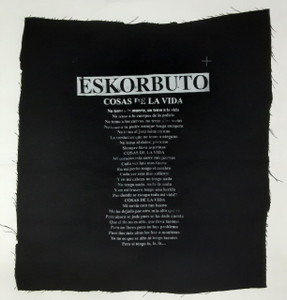 Eskorbuto - Cosas De La Vida Lyrics Test Print Backpatch