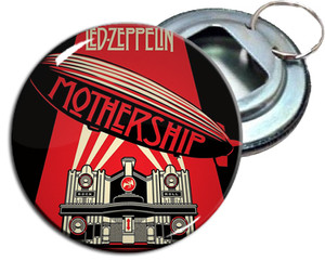 Led Zeppelin - Mothership 2.25" Metal Bottle Opener Keychain