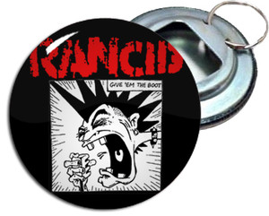 Rancid - Give Em The Boot 2.25" Metal Bottle Opener Keychain