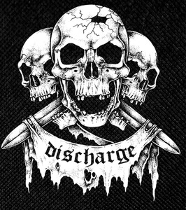 Discharge - Skulls 13x15" Backpatch