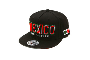 Baseball Style Embroidered Mexico Snapback Cap
