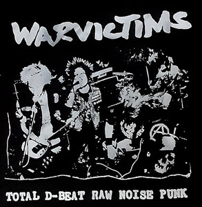 Warvictims - Total D-Beat Rae Noise Punk 13x14" Test Print Backpatch