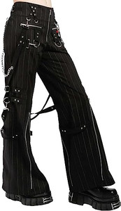 Pinstripe Super D-Ring Godfather Cyber Womens Pants