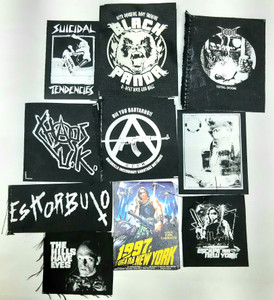 10 Pieces of Printed Patches Lot - Suicidal Tendencies + Chaos UK + Eskorbuto + and More