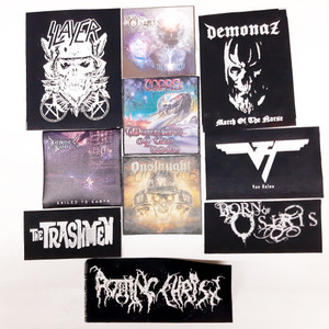 10 Pieces of Printed Patches Lot - Slayer + Demonaz + Onslaught + and More