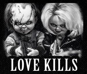 Chucky & Tiffany Love Kills 4.5x4" Printed Patch