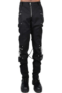 Office Riot Strappy Bondage Striped Trousers Pants