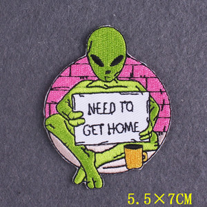 Alien Need To Get Home 2x3" Embroidered Patch