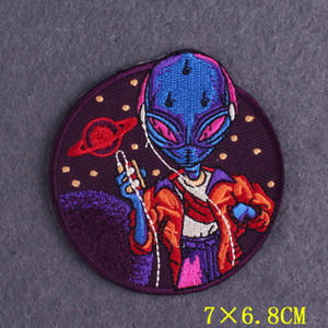 Alien Music 3" Embroidered Patch