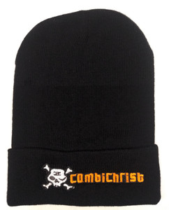 Combichrist & Skull Embroidered Knit Beanie