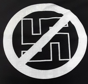 Anti-Nazi- Logo 13x15" Test Backpatch